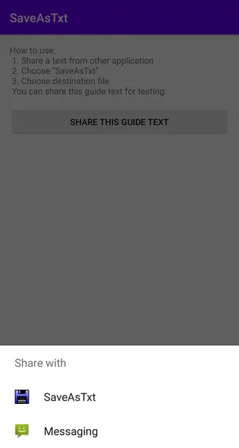 Screenshot 2 of SaveAsTxt