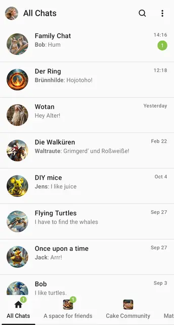 Screenshot 1 von SchildiChat Next