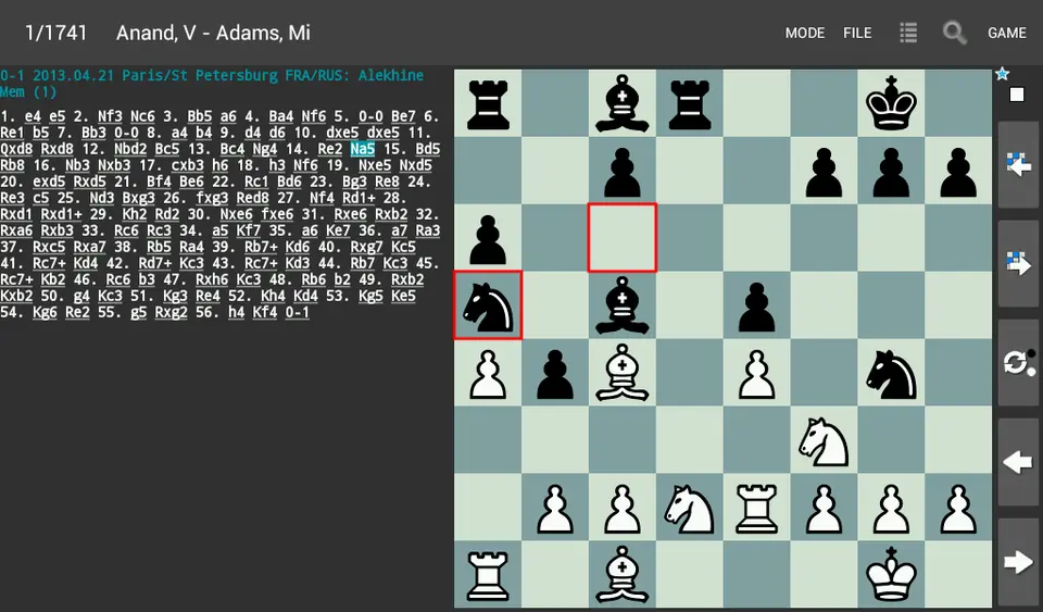 Screenshot 3 of Scid on the go