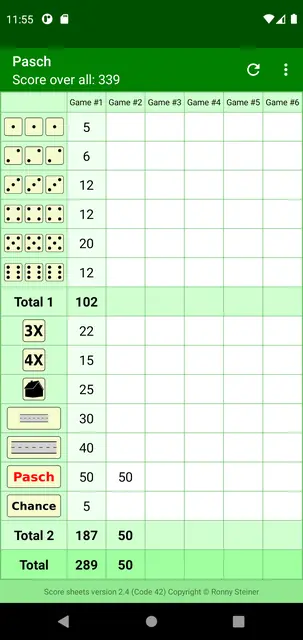 Screenshot 4 von Score sheets