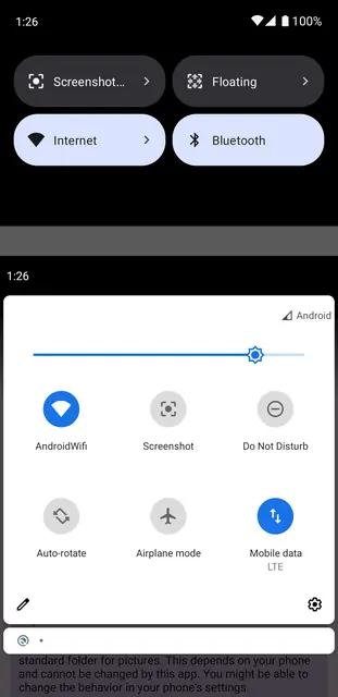 Screenshot 1 of Screenshot Tile (NoRoot)