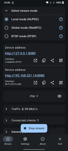 Screenshot 1 of ScreenStream