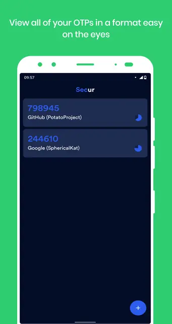 Screenshot 4 of Secur: Cross-platform 2FA client