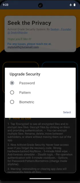 Screenshot 2 von SeekPrivacy