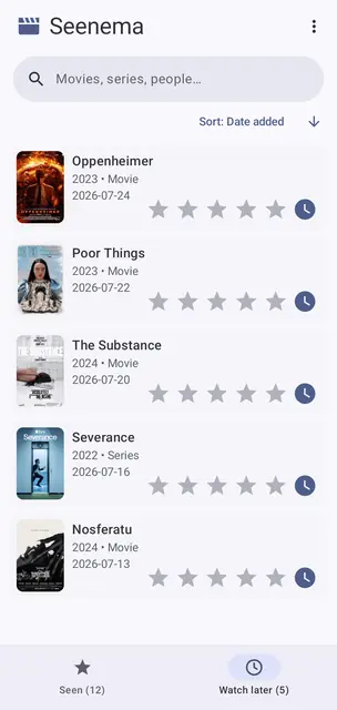 Screenshot 4 von Seenema: Movie Tracker