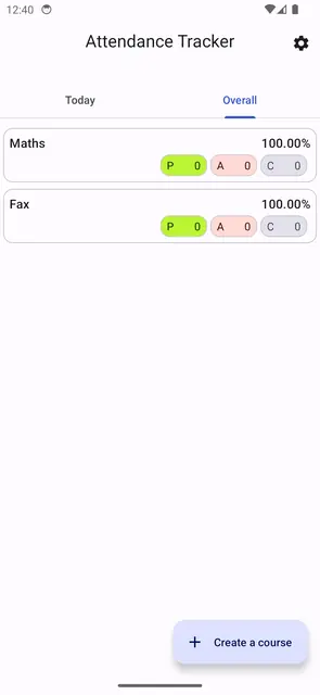Screenshot 3 von Self Attendance Tracker