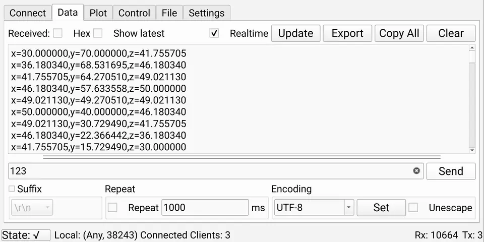 Screenshot 1 of SerialTest