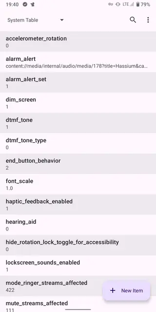 Screenshot 2 of Settings Database Editor