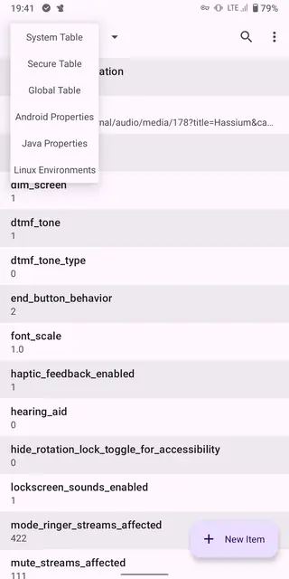 Screenshot 3 of Settings Database Editor