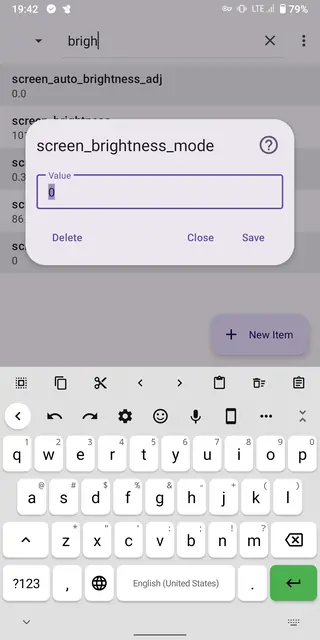 Screenshot 4 of Settings Database Editor