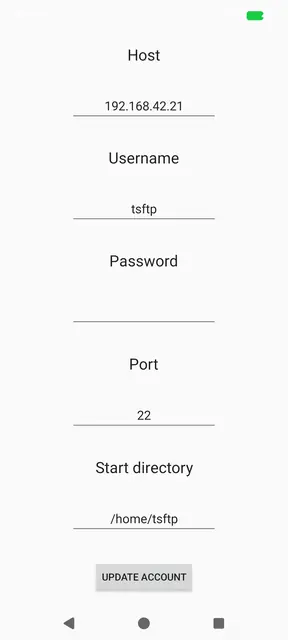 Screenshot 2 von SFTP-SAF