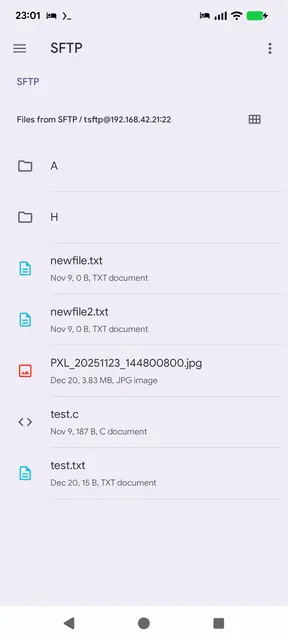 Screenshot 3 von SFTP-SAF