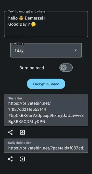 Screenshot 1 von Share Paste O2
