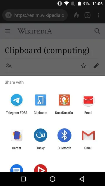 Screenshot 2 von Share to Clipboard