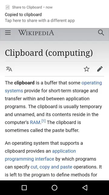 Screenshot 3 von Share to Clipboard