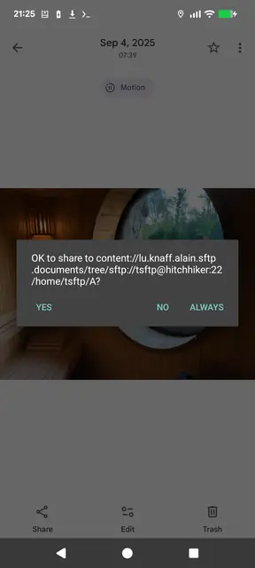 Screenshot 1 of Share to folder