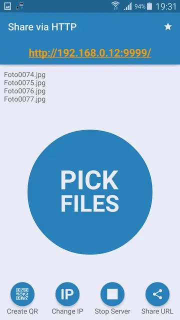 Screenshot 2 of Share via HTTP
