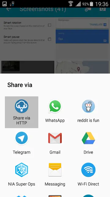 Screenshot 3 of Share via HTTP