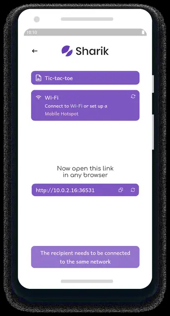 Screenshot 2 of Sharik - file sharing via WI-FI