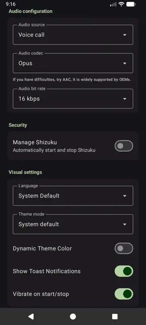 Screenshot 2 von ShizuCallRecorder
