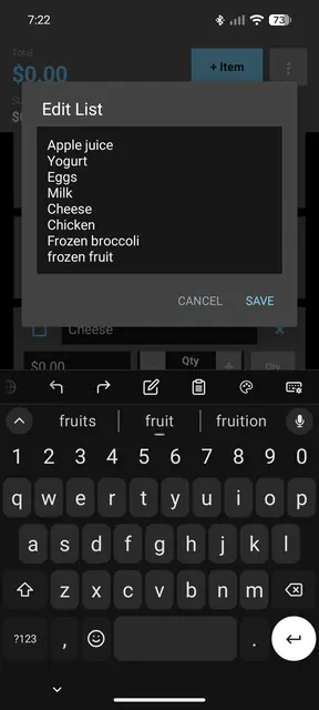 Screenshot 4 von Shopping List Calculator