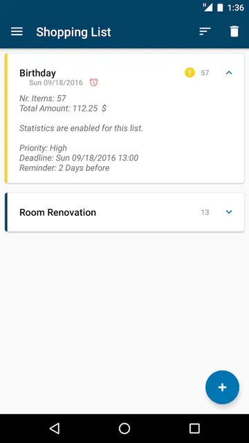Screenshot 1 of Shopping List (Privacy Friendly)