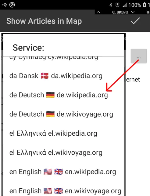 Screenshot 4 von Show Articles in Map