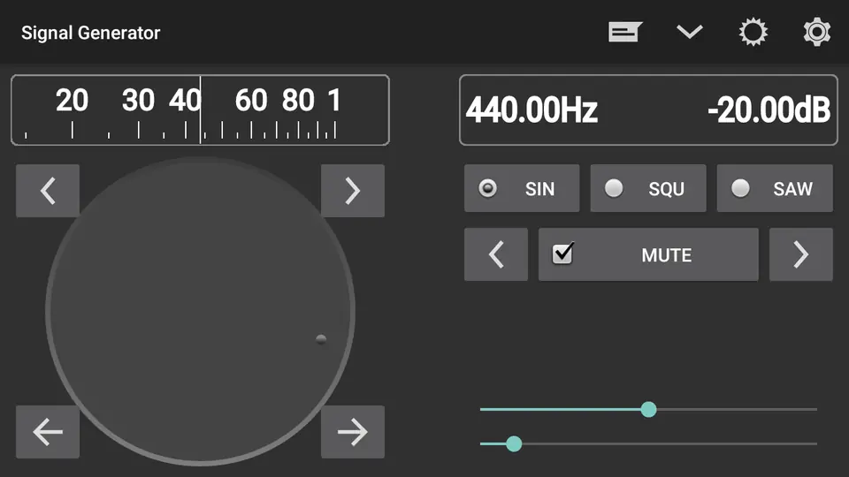 Screenshot 1 of Signal Generator