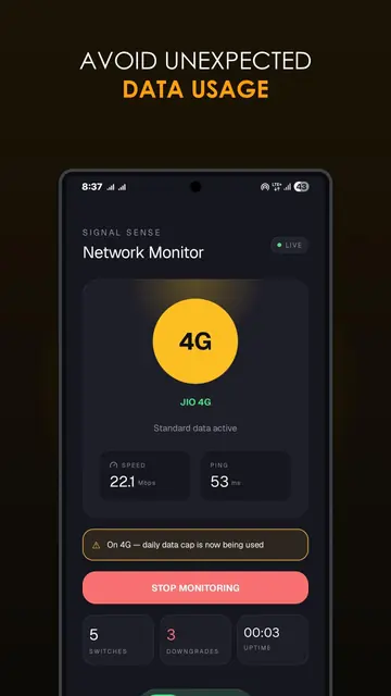 Screenshot 4 von SignalSense – Network Switch Alerts
