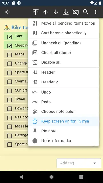 Screenshot 4 of SilentNotes