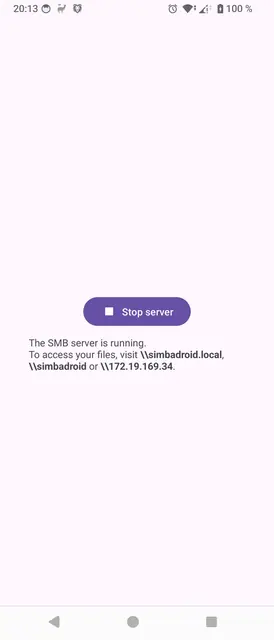 Screenshot 1 of SimbaDroid