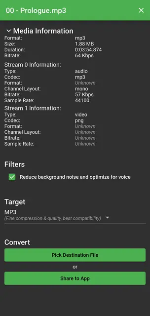 Screenshot 2 of Simple Audio Converter