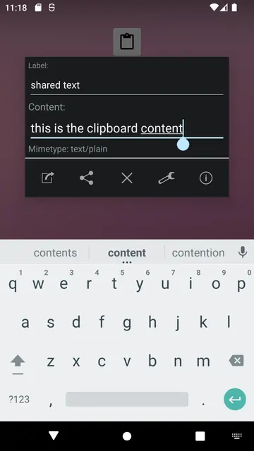 Screenshot 1 of Simple Clipboard Editor