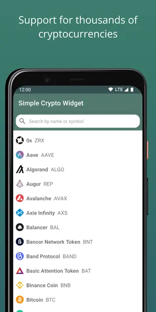 Screenshot 2 von Simple Crypto Widget