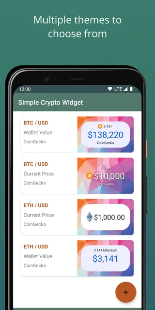 Screenshot 3 von Simple Crypto Widget