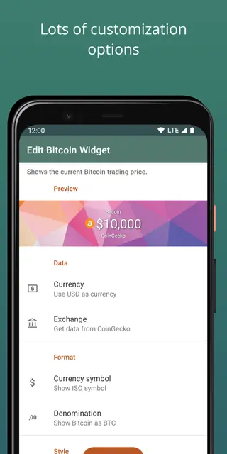 Screenshot 4 von Simple Crypto Widget