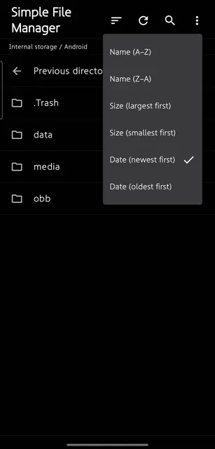 Screenshot 2 of Simple File Manager