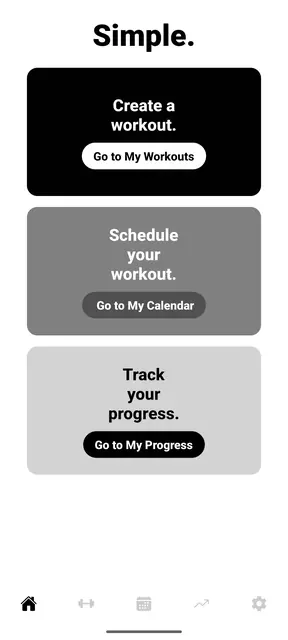 Screenshot 1 von Simple. : Fitness Simplified.