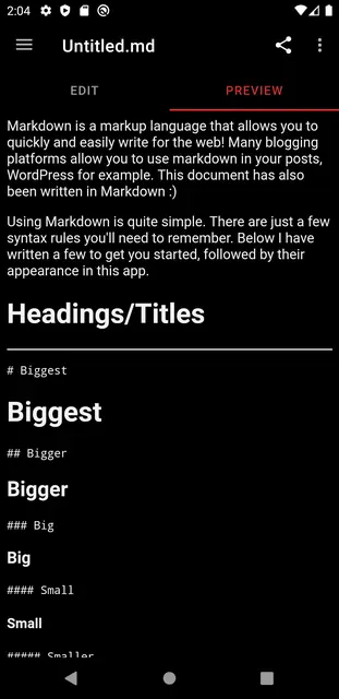 Screenshot 4 von Simple Markdown