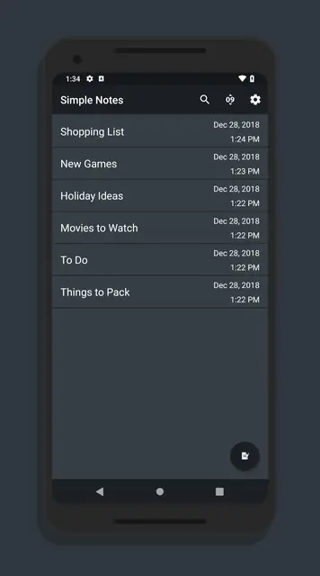 Screenshot 3 von Simple Material Notes