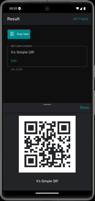 Screenshot 4 of Simple QR