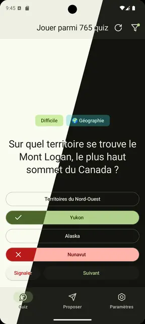 Screenshot 1 of Simple Quiz FR