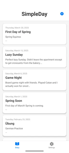Screenshot 1 von SimpleDay