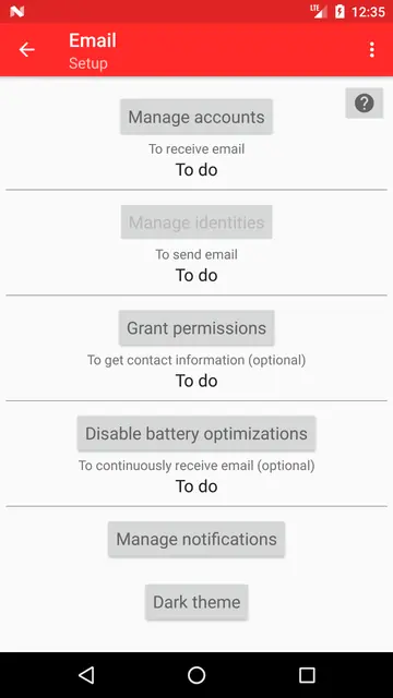 Screenshot 1 of SimpleEmail