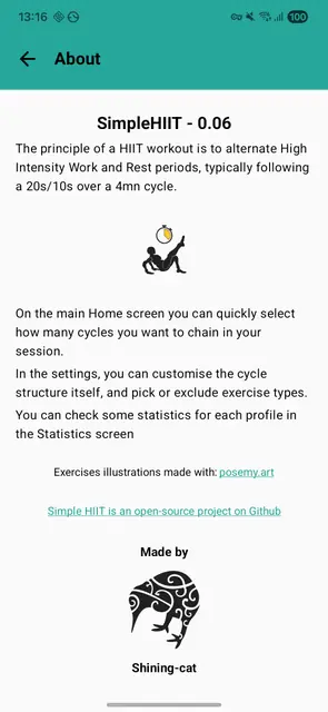 Screenshot 2 of SimpleHIIT