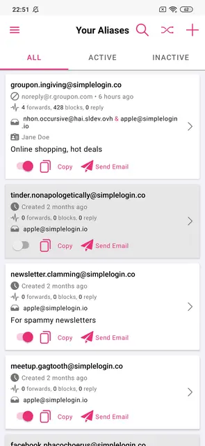Screenshot 1 von SimpleLogin | Anti-spam