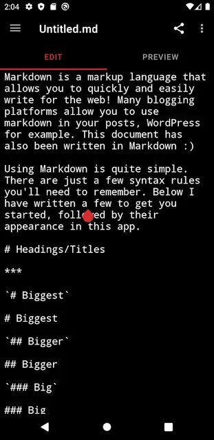 Screenshot 3 of SimpleMarkdown