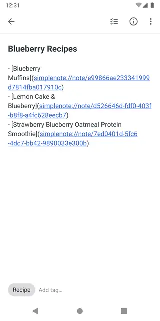 Screenshot 3 von Simplenote