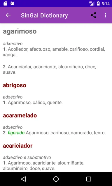 Screenshot 4 of SinGal Dictionary