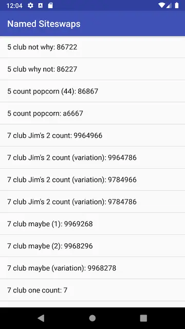 Screenshot 4 of Siteswap Generator